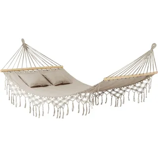 Outtec Hängematte - 200x150 cm, bis 220 kg - Boho Hammock für Outdoor, Garten, Balkon - für Kinder und Erwachsene