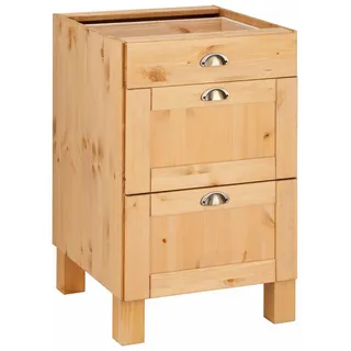 Home Affaire Unterschrank »Oslo«, 50 cm breit, ohne Arbeitsplatte, 3 Schubladen, beige