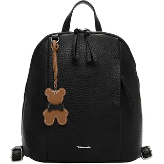 Rucksack TAMARIS "Rucksack TAS Katrina", Damen, Gr. B/H/T: 27cm x 29cm x 13cm, schwarz (schwarz 100), Obermaterial: 60% Polyurethan PU. 40% Polyester PES., Rucksäcke Rucksack