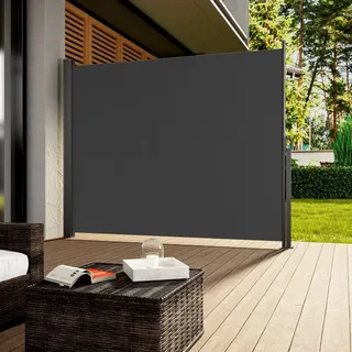 Seitenmarkise Nosara Anthrazit 160x300cm ausziehbar