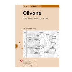 Swisstopo Olivone 1253 Landeskarte 1:25 000 - One Size