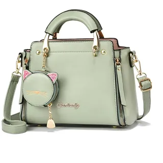 NICOLE & DORIS Frauen Umhängetasche Klein Tasche Mode Handtaschen Damen Kuriertaschen Handytasche Mädchen Crossbody Schultertaschen mit Geldbörse Grün