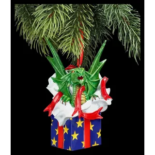 Christbaumschmuck Drache - Surprise Gift - Anne Stokes Weihnachtsdeko Fantasy