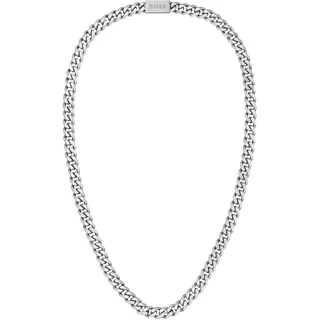 Boss Gliederhalskette CHAIN LINK Silber Edelstahl