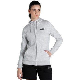 Puma Damen Ent22 Hoody Y Sweatjacke, Grau - Light Gray Heather, XS