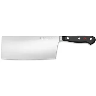 WÜSTHOF Classic Chinesisches Kochmesser 18 cm, Schwarz, Stahl