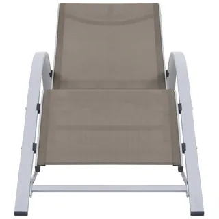 vidaXL Sonnenliege Textilene und Aluminium Taupe - Taupe