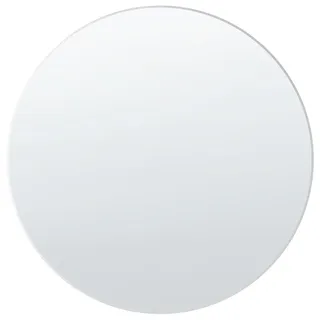 Beliani Wandspiegel Silber Glas, Rund, 80x3x80 cm