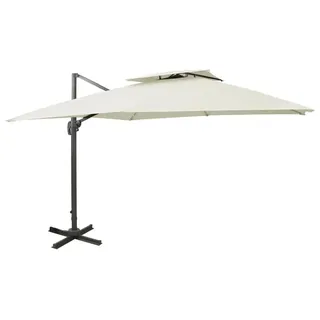 Sonnenschirm - Schwenkschirm - Garten-Sonnenschirm - Kippschirm - Beschattungsschirm - 360° schwenkbar - Aluminium, 3 x 3 Meter