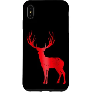 Hülle für iPhone XS Max Hirsch Chalet Geweih Retro Hirschgeweih Vintage Souvenir