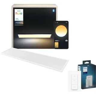 Philips Hue Deckenleuchte Aurelle Bundle & Dimmschalter Weiß 131,5 cm x 30 cm