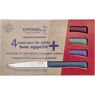 Opinel Bon Appetit+ GLAM Küchenmesser - Grün, Dunkelrot, Weiß