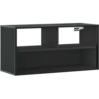 vidaXL TV-Schrank Schwarz 80x31x39,5 cm Holzwerkstoff und Metall