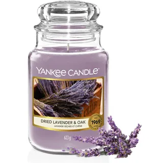 Yankee Candle Dried Lavender & Oak Duftkerze 623 g lila