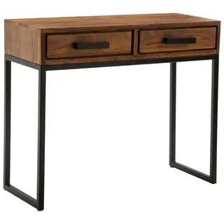 MID.YOU Konsolentisch Sheesham 90,0 x 35,5 x 76,5 cm braun
