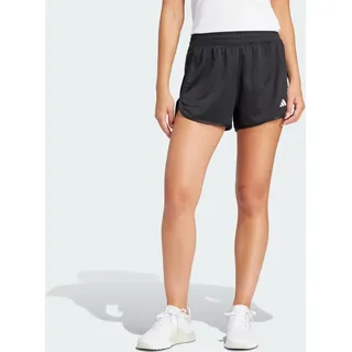 Adidas Pacer Essentials Knit High-Rise Shorts Black L 5&quot;