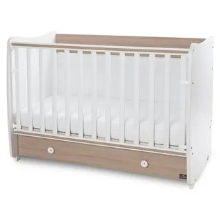Lorelli Babybett Dream 60 x 120 cm umbaubar Schreibtisch Kinderbett Schaukelbett - Braun