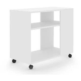 Vicco Couchtisch Rolli, Weiß 70 x 35 cm