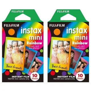 Fujifilm Instax Mini Sofortbildfilm Rainbow 20 Bilder