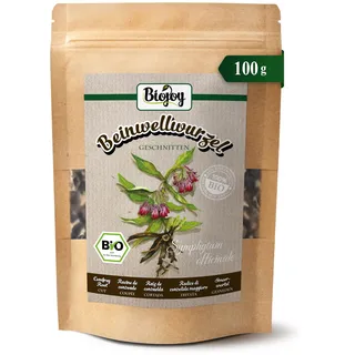 Biojoy BIO-Beinwellwurzel (100 g), getrocknet und geschnitten, Beinwell-Tee (Symphytum officinale)