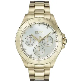 Boss Premiere Damen Multifunktionsuhr Gold Silber Edelstahl HB1502445 - Gold