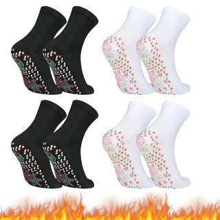 Majome 4 Paar Selbstheizende Socken Beheizbare Socken Winter Thermosocken beheizte socken Warme Fußsocken für Damen Herren Outdoor-Aktivitäten Radfahren Camping Angeln Laufen