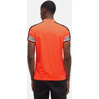 Camp David Poloshirt Keep Focused Kurzarmshirt mit Polokragen - Orange