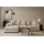 L-form 2-Sitzer Beige