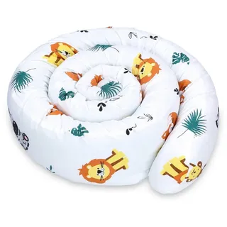Totsy Baby Seitenschläferkissen Bettschlange Body Pillow 400 cm Baumwolle - Kopfkissen lang Bettrolle Schlafkissen Nackenrolle Kissen Safari