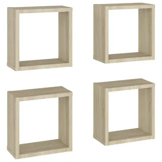 vidaXL Wandregal 30 x 15 x 30 cm Braun