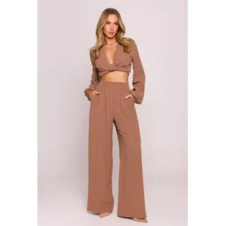 Made of Emotion Weite Damenhose Semiramis M862 Schokolade S - Braun