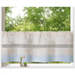WECKBRODT »Alicia« Stangendurchzug 1, Stk. tlg. Stabtunnel, blickdicht, Bordüre, Kante, Gardine, HxB 45x120cm, Store,
