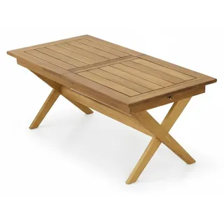 Garten-Ausziehtisch Moderner Stil Braun Holz Couchtisch Bequem Stabil