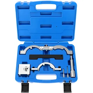 QWORK® Zahnriemenwerkzeug, Nockenwellenwerkzeuge, Motor Einstellwerkzeug, Compatibile Con Opel/Vauxhall/Chevrolet Benziner 1.0-1.6L