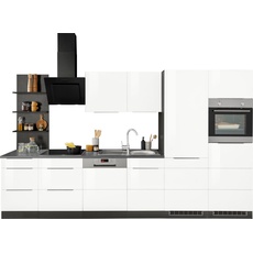 Bild von Küchenzeile »KS-Brindisi«, mit E-Geräten, Breite 340 cm, weiß