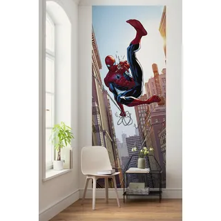 KOMAR Vlies Fototapete Marvel Spider-Man Swinging bunt,