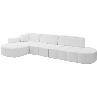 altdecor Ecksofa Livo-L2 3-Sitzer Weiß