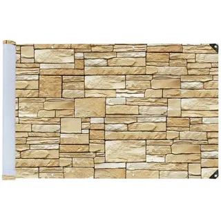 Maximex Sichtschutz Mauer 500 x 85 cm mehrfarbig Polyethylen/Polyamid