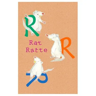 Komar Bild »ABC Animal R« Buchstaben 1 Stk. tlg. Wandbild zur Dekoration - ohne Rahmen, bunt
