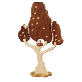 Dekoration Laubbaum gefräst mit Vögeln Höhe 20cm NEU dekoration baum Frühling