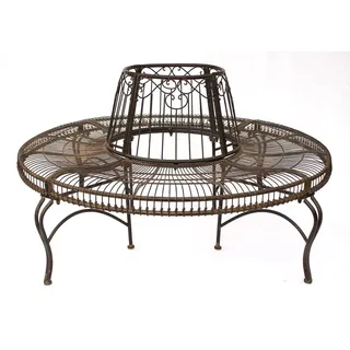 DanDiBo Ambiente Baumbank Ø 150 cm antik-braun