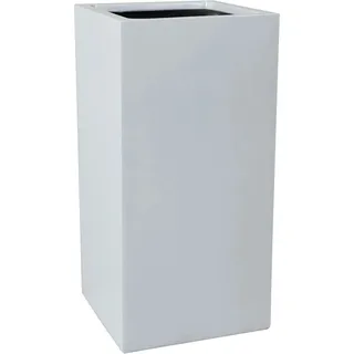 Vivanno Pflanzkübel Block 40 cm x 40 cm x 80 cm Weiß