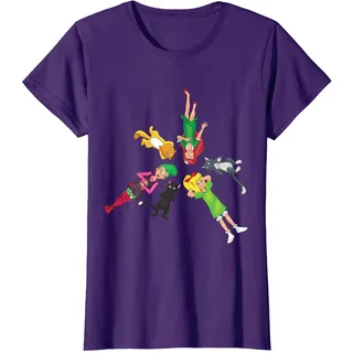 Bibi Blocksberg - Junghexenbande Halloween T-Shirt, Damen, Violett, XL