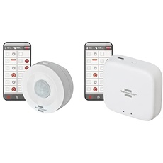 Brennenstuhl Connect Zigbee Bewegungsmelder BM CZ 01 (smarte Bewegungserkennung, Alarm- und Lichtfunktion, Benachrichtigung aufs Handy, Smart Home, kostenlose App) & Zigbee Gateway GWY CZ 01
