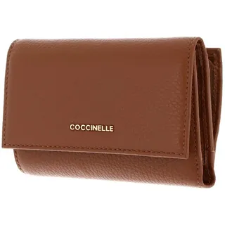 Coccinelle Metallic Soft Geldbörse Damen cognac