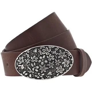 Mustang Damengürtel Leder 3,5 cm Braun 110 cm