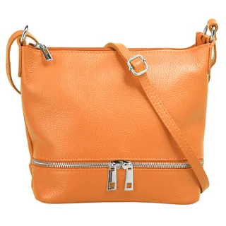 Cluty Umhängetasche Leder Orange