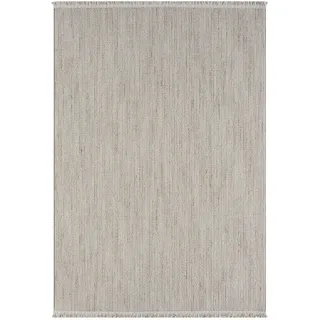 XXXL FLACHWEBETEPPICH Weiß, Beige - 160x230 cm