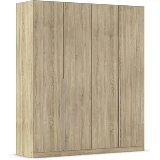 Rauch Möbel Alabama, Kleiderschrank für Schlafzimmer, Kinderzimmer, Wohnzimmer, Garderobe, Flur, 4-türig, mit Zubehör Basic, Farbe Eiche Sonoma, Holz, Breite 181 cm