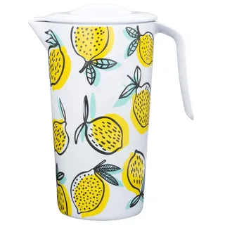 Gedalabels Krug mit Deckel Zitronen 1,5l | Karaffe | Outdoor | Outdoorgeschirr | Saftkrug | Camping | Garten | Sommer | GEDA Labels | Campinggeschirr | Pitcher